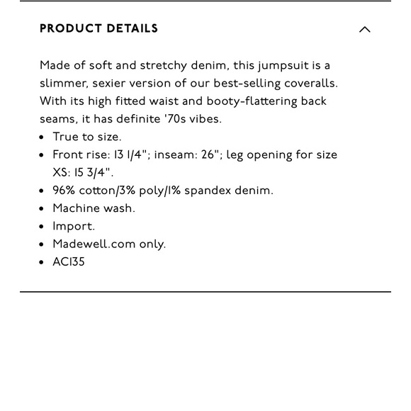 Madewell Pants & Jumpsuits Madewell Denim Slim Coverall Jumpsuit In Stanwick Poshmark